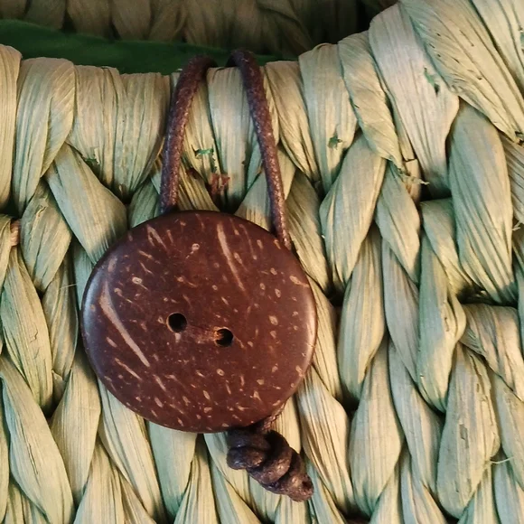 🌴 Straw Studios NWT green bag tote purse 👜 - Picture 5 of 11